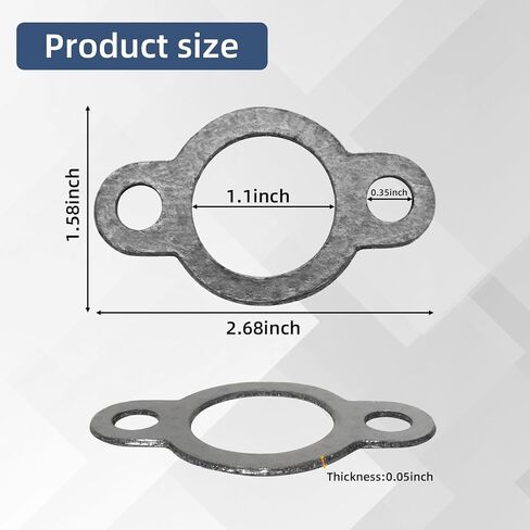24 041 49-S حشية العادم المتوافقة مع محركات K-ohler CH18 CH20 CH23 CH22 CH25 CH26 CH670 CH680 CV742 CV745 (6 عبوات) in Kuwait