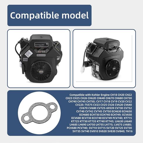 24 041 49-S حشية العادم المتوافقة مع محركات K-ohler CH18 CH20 CH23 CH22 CH25 CH26 CH670 CH680 CV742 CV745 (6 عبوات) in Kuwait