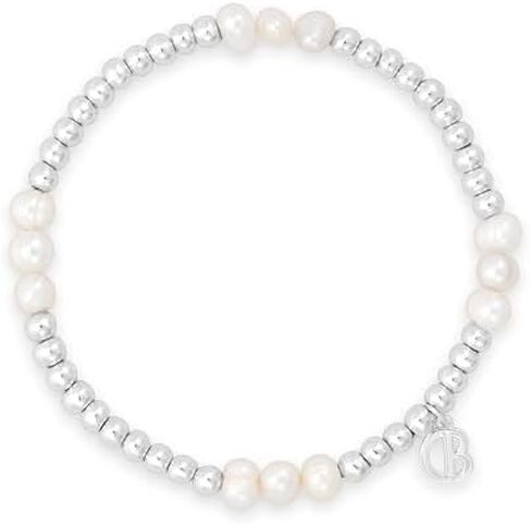 COBI 18K Gold/Silver Plated Beaded Bracelets for Women, Stackable Balls Stretch Bracelet, Four Layer Stacking,Irregular Beaded,Freshwater Pearl,Trendy Jewelry Gift in Saudi Arabia
