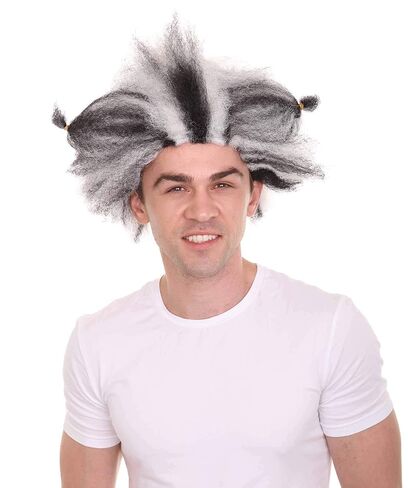 Halloween Party Online Men's Musical Cat Wig | Adult Halloween Cosplay Wigs for Men | Black and White Animal Funny Hair for Costume Party in Saudi Arabia