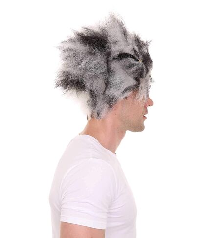 Halloween Party Online Men's Musical Cat Wig | Adult Halloween Cosplay Wigs for Men | Black and White Animal Funny Hair for Costume Party in Saudi Arabia