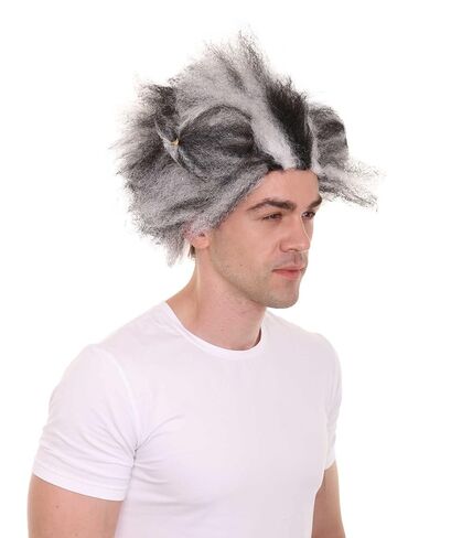 Halloween Party Online Men's Musical Cat Wig | Adult Halloween Cosplay Wigs for Men | Black and White Animal Funny Hair for Costume Party in Saudi Arabia