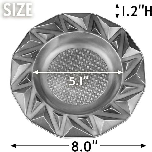 منفضة سجائر السيجار المعدنية المستديرة متعددة الأنابيب، منافض السجائر الكبيرة مقاس 8 بوصات، منفضة سجائر سيجار كبيرة للراحة في الهواء الطلق للفناء / الخارج / منفضة سجائر داخلية (وردية) in Kuwait