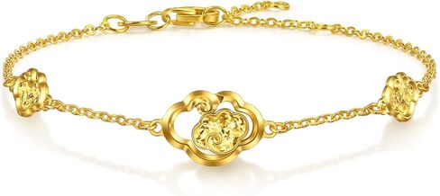 CHOW SANG SANG 999 Gold Essence Dual Ruyi Motif Bracelet for Women 18cm 96250B Price-by-Weight 2.99g Gold in Saudi Arabia