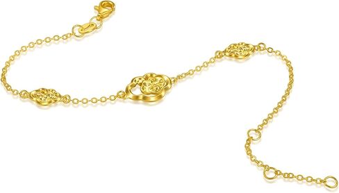 CHOW SANG SANG 999 Gold Essence Dual Ruyi Motif Bracelet for Women 18cm 96250B Price-by-Weight 2.99g Gold in Saudi Arabia