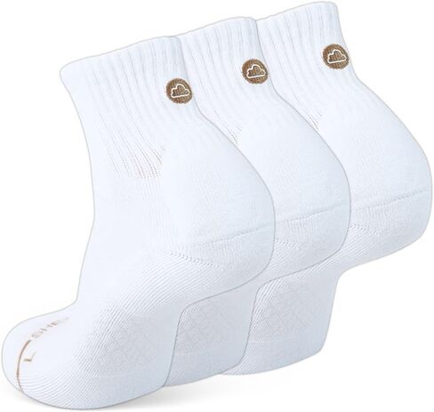 مجموعة من 3 جوارب ربع سنوية مضادة للبثور من SHEZZA - كعب مبطن، راحة مسامية، فيروسية على TikTok، للجنسين in Kuwait