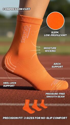 ReflecToes Fluorescent Running Socks (3 Pack) High Visibility Neon Safety Socks for Men & Women UV-Activated Day Glow in Saudi Arabia