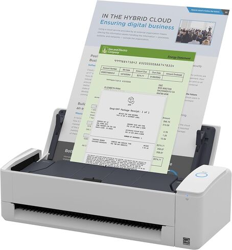 ScanSnap iX1300 Deluxe Compact Wireless or USB Double-Sided Color Document, Photo & Receipt Scanner with Auto Document Feeder and Manual Feeder for Mac or PC in Saudi Arabia