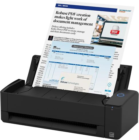 ScanSnap iX1300 Deluxe Compact Wireless أو USB على الوجهين للمستندات الملونة، وماسح ضوئي للصور والإيصالات مع وحدة تغذية تلقائية للمستندات ووحدة تغذية يدوية لأجهزة Mac أو الكمبيوتر الشخصي in Kuwait