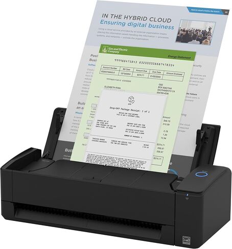 ScanSnap iX1300 Deluxe Compact Wireless or USB Double-Sided Color Document, Photo & Receipt Scanner with Auto Document Feeder and Manual Feeder for Mac or PC in Saudi Arabia