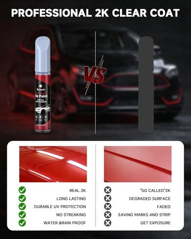 Summit White GAZ for Cadillac Touch Up Paint Kit[2K Clear Coat Included],Exact Color Match Touch Up Paint for Chip and Scratch in Saudi Arabia