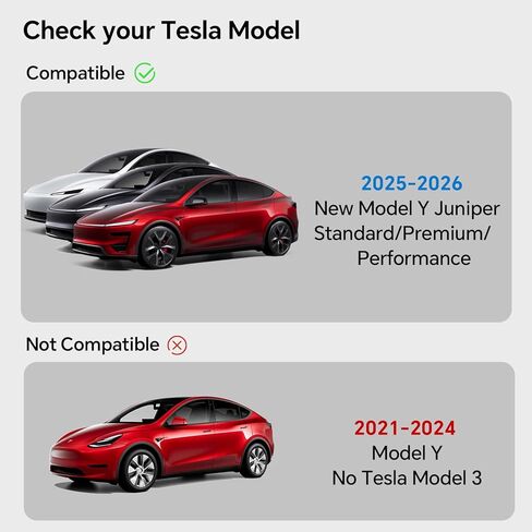 Farmogo 2026 Tesla Model Y Juniper صندوق تخزين جانبي للباب (مضاد للانزلاق TPE) صينية تنظيم الجيب الجانبي للباب، بطانة جيب بفتحة أمامية وخلفية مقاومة للماء لملحقات Tesla Model Y Juniper 2025-2026 الجديدة in Kuwait