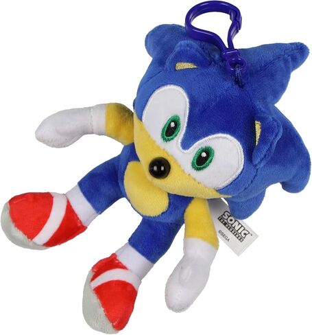 JUST FUNKY Sonic The Hedgehog Key Ring Plush Sonic Design Clip on Hook Keychain in Saudi Arabia