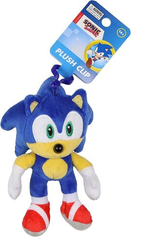 JUST FUNKY Sonic The Hedgehog Key Ring Plush Sonic Design Clip on Hook Keychain in Saudi Arabia