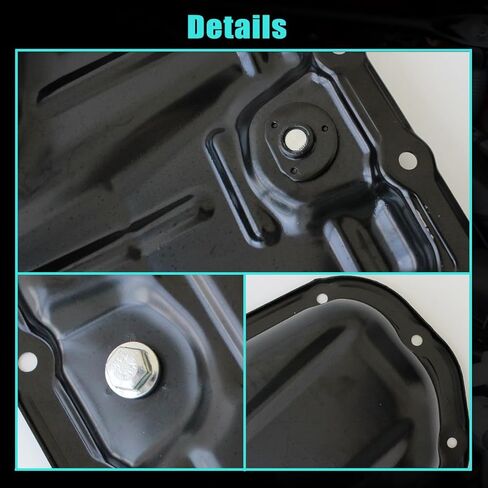 AUCERAMIC 12102F2010 Lower Engine Oil Pan Sump Fit for Toyota Corolla 2019-2021,Fit for Lexus UX200 UX250h 2019-2021, 2.0L,Oil Pan Sump with Drain Plug Replace# TOP44A, 1210224010 in Saudi Arabia