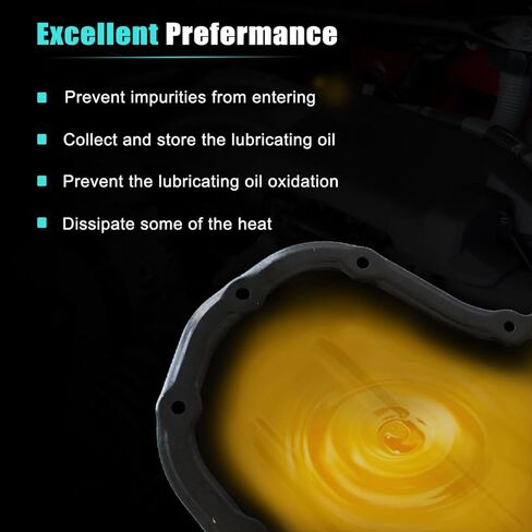 AUCERAMIC 12102F2010 Lower Engine Oil Pan Sump Fit for Toyota Corolla 2019-2021,Fit for Lexus UX200 UX250h 2019-2021, 2.0L,Oil Pan Sump with Drain Plug Replace# TOP44A, 1210224010 in Saudi Arabia