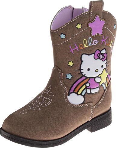 Josmo Kids Character Cowboy Boots Paw Patrol Cars Lightning McQueen Spider-Man Hello Kitty Calf High Western Country Boots for Boys 5-10 Toddler/ 11-12 Little Kid in Saudi Arabia