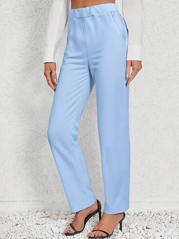 Women's Wide Leg Sweatpants Double Waisted Baggy Sweat Pants with Pockets in Saudi Arabia