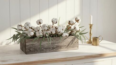 إحياء ريفي | صندوق خشب الحظيرة المزخرف - صندوق خشبي ريفي أصيل لتزيين الطاولة وحفلات الزفاف والحفلات وديكور منزل المزرعة - حامل قطعة مركزية من الخشب الحقيقي in Kuwait