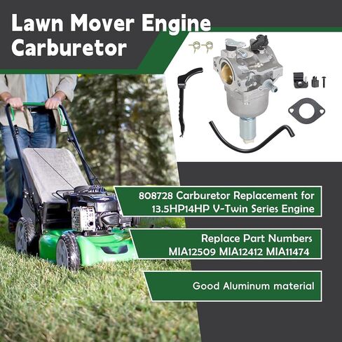 ALL-CARB 795873 Carburetor Replacement for John Deere LA105 Riding Mower Tractor 42" 19.5HP Replacement for 13.5HP Engine 31F707 350777 14HP V-Twin 808728 Carb 697203 795873 808891 in Saudi Arabia
