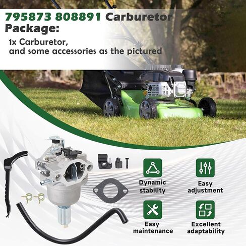 ALL-CARB 795873 Carburetor Replacement for John Deere LA105 Riding Mower Tractor 42" 19.5HP Replacement for 13.5HP Engine 31F707 350777 14HP V-Twin 808728 Carb 697203 795873 808891 in Saudi Arabia