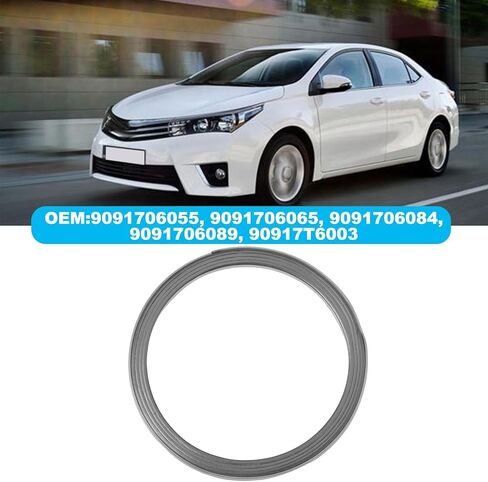 2Pcs Exhaust Gasket 61x50x5.2mm Compatible with Toyota Auris Celica Corolla MR2 in Kuwait