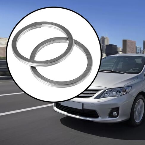 2Pcs Exhaust Gasket 61x50x5.2mm Compatible with Toyota Auris Celica Corolla MR2 in Kuwait