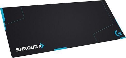 Logitech G840 XL Cloth Gaming Mouse Pad, Thin Pad, Stable Rubber Base, Performance-tuned Moderate surface friction, Durable tube for transport - Black in Kuwait