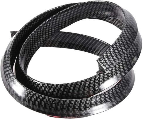 Ejoyous Car Fiber Trim Strip, 1.5m/59in Universal Fit, Black Rubber, Left, Car in Saudi Arabia
