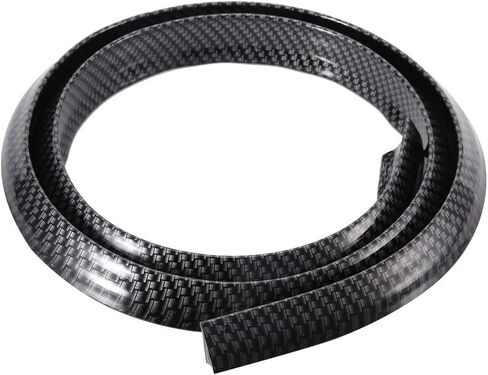 Ejoyous Car Fiber Trim Strip, 1.5m/59in Universal Fit, Black Rubber, Left, Car in Saudi Arabia