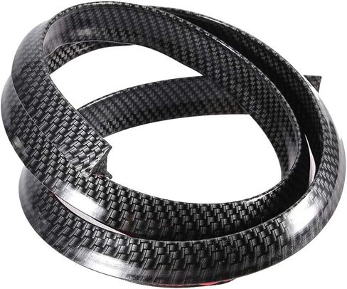 Ejoyous Car Fiber Trim Strip, 1.5m/59in Universal Fit, Black Rubber, Left, Car in Saudi Arabia