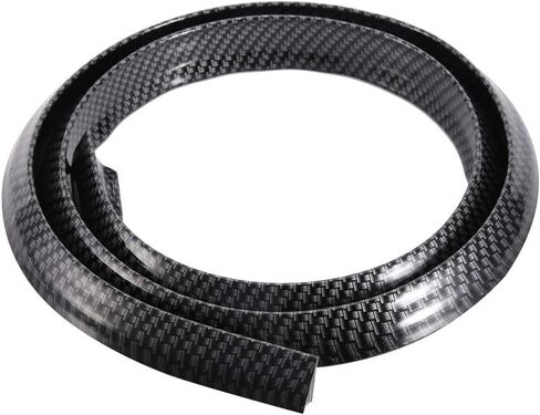 Ejoyous Car Fiber Trim Strip, 1.5m/59in Universal Fit, Black Rubber, Left, Car in Saudi Arabia