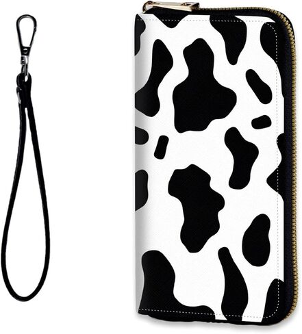 Womens Wallet, RFID Wristlet Wallet for Women, Cute Ladies Purse, Large Credit Card Clutch Purse, Leather Card Holder Wallets with Zipper & Phone Holder,Cool Wolf Dream Starry in Saudi Arabia