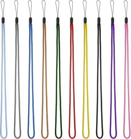 10 Pcs Thin Lanyard String Solid Color Neck Lanyard with String Loop 17.32 Inch Long Thin Neck Straps Thread Rope Lanyards for Pens, Phones, Keys, Cards, Whistles, ID Badges, and More in Saudi Arabia