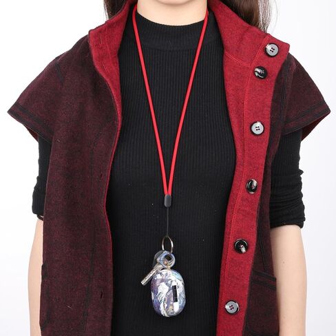 10 Pcs Thin Lanyard String Solid Color Neck Lanyard with String Loop 17.32 Inch Long Thin Neck Straps Thread Rope Lanyards for Pens, Phones, Keys, Cards, Whistles, ID Badges, and More in Saudi Arabia