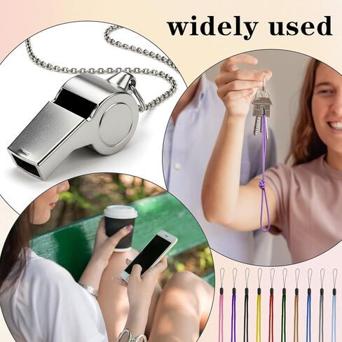 10 Pcs Thin Lanyard String Solid Color Neck Lanyard with String Loop 17.32 Inch Long Thin Neck Straps Thread Rope Lanyards for Pens, Phones, Keys, Cards, Whistles, ID Badges, and More in Saudi Arabia
