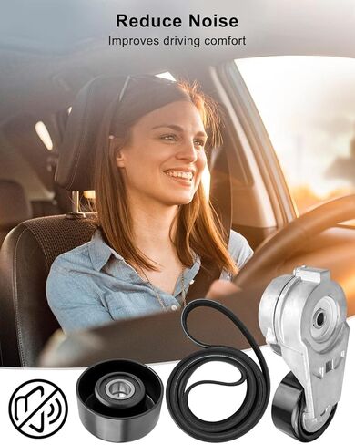 90K-38178A Drive Belt Tensioner Pulley Kit Compatible with GMC Canyon 2004-2012 Hummer H3 2006-2010 Isuzu i-280 i-350 2006 Isuzu i-290 i-370 2007-2008 in Saudi Arabia