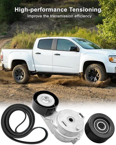 90K-38178A Drive Belt Tensioner Pulley Kit Compatible with GMC Canyon 2004-2012 Hummer H3 2006-2010 Isuzu i-280 i-350 2006 Isuzu i-290 i-370 2007-2008 in Saudi Arabia