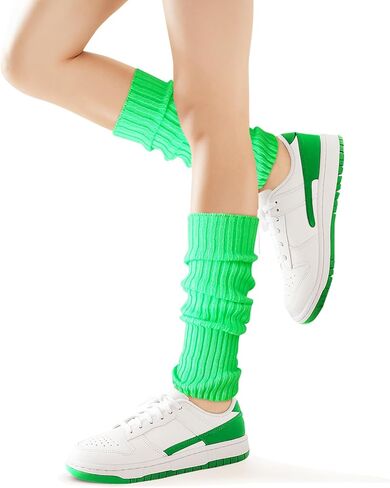 Leg Warmers for Women, Fashion Leg Warmer 80s, Women's Leg Warmers, Girls Legwarmers Accessories for Party Sports in Saudi Arabia