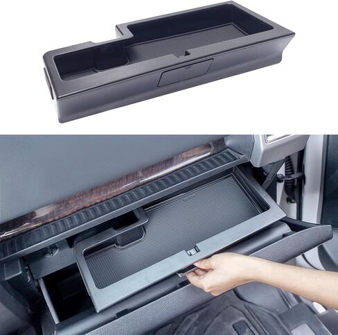 Glove Box Organizer Compatible with 2022-2026 Ford F150 Accessories STX XL Passenger Side Hidden Insert Glove Storage Compartment Organizer Tray in Saudi Arabia