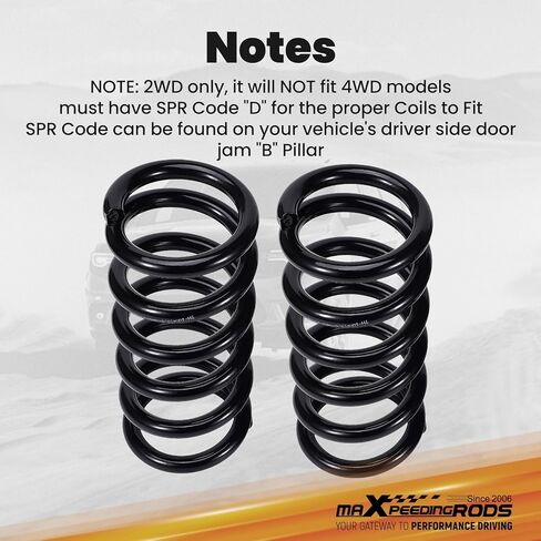 maXpedingrods 2-3" Front Lowering Springs for Ford Ranger 2WD 1998-2015, Drop Coils Kit in Saudi Arabia