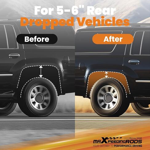 maXpeedingrods 5-6" Trailing Arm Relocation Brackets w/End Links for GM SUV 2000-2014, for Chevy Tahoe/Suburban/Avalanche 1500, for GMC Yukon/Yukon XL 1500, Drop Kit in Saudi Arabia