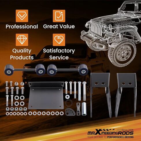 maXpeedingrods 5-6" Trailing Arm Relocation Brackets w/End Links for GM SUV 2000-2014, for Chevy Tahoe/Suburban/Avalanche 1500, for GMC Yukon/Yukon XL 1500, Drop Kit in Saudi Arabia