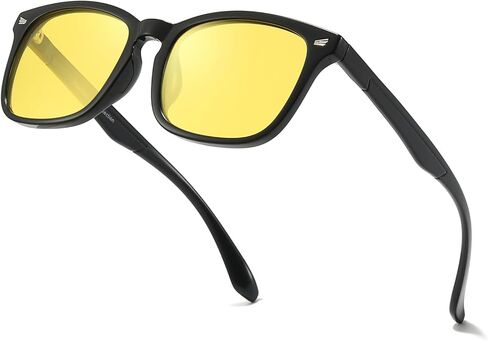 نظارات القيادة الليلية Myiaur للنساء والرجال، عدسات صفراء مستقطبة مضادة للوهج نظارات للرؤية الليلية للقيادة الليلية in Kuwait