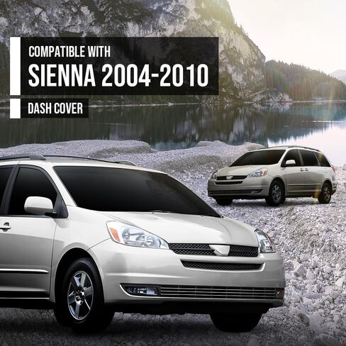 ALLGOOD Dashboard Cover Compatible with Toyota Sienna 2004-2010 Dash Cover Gray in Saudi Arabia