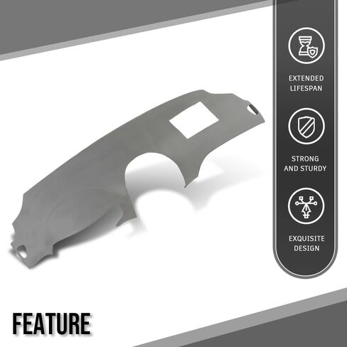 ALLGOOD Dashboard Cover Compatible with Toyota Sienna 2004-2010 Dash Cover Gray in Saudi Arabia