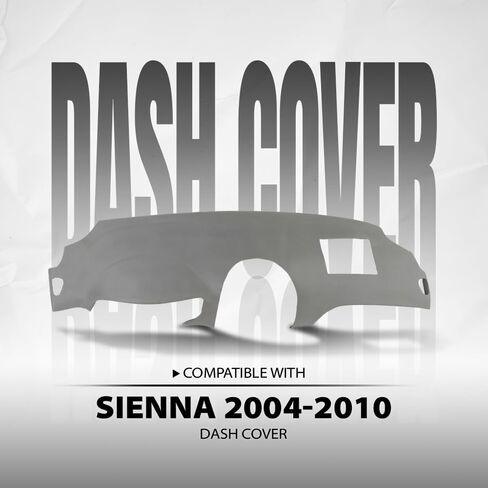 ALLGOOD Dashboard Cover Compatible with Toyota Sienna 2004-2010 Dash Cover Gray in Saudi Arabia