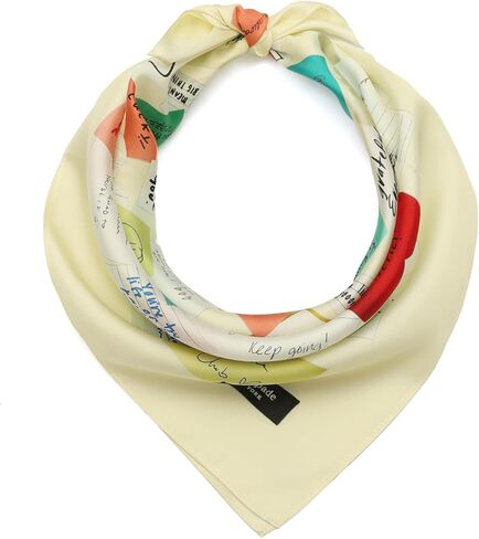 Kate Spade Womens Self Love Club Silk Bandana, Stylish & Lightweight Fashion Accessory in Kuwait