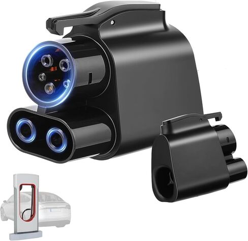 NACS to CCS1 Charger Adapter Compatible with Tesla Superchargers, Upgraded Tesla Supercharger to CCS1 Charger Adapter (500A, 1000V), Fast Charge for Electric Vehicle in Saudi Arabia