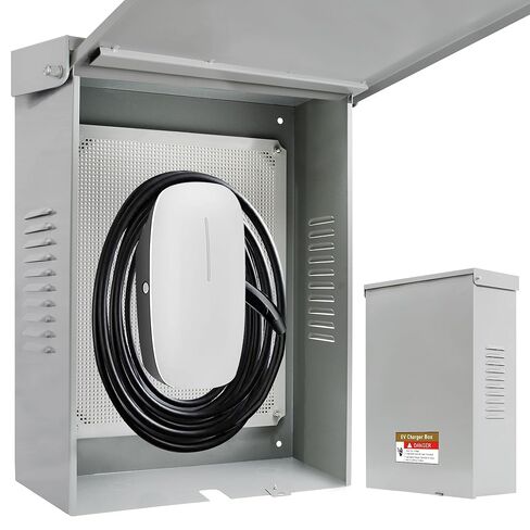 Outdoor EV Charger Enclosure, Wall Charger Cover for Tesla, EV Electric Vehicle Car Charger Cover with Lock, Indoor ＆ Outdoor (Charger Box) in Saudi Arabia